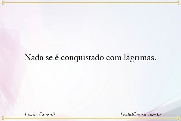 Frase de Lewis Carroll
