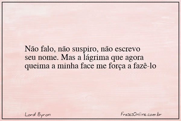 Frase de Lord Byron