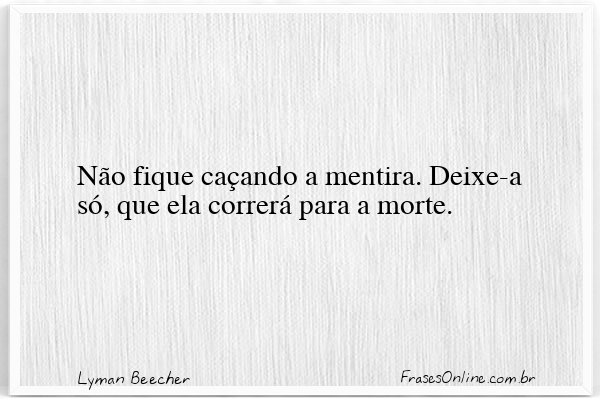 Frase de Lyman Beecher