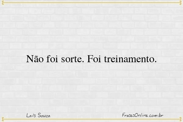 Frase de Laís Souza