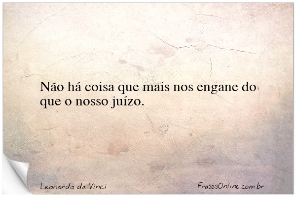 Frase de Leonardo da Vinci