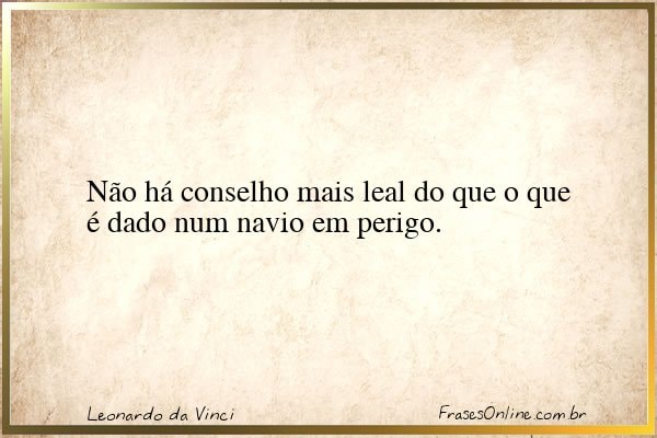 Frase de Leonardo da Vinci