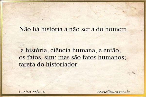Frase de Lucien Febvre