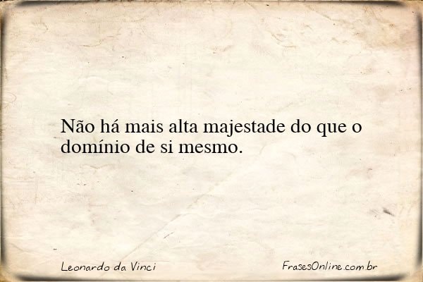 Frase de Leonardo da Vinci