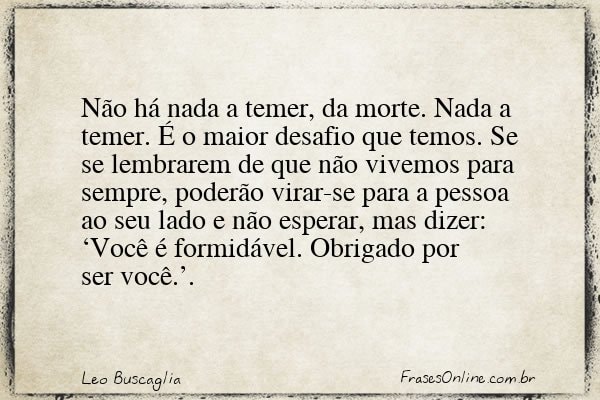 Frase de Leo Buscaglia