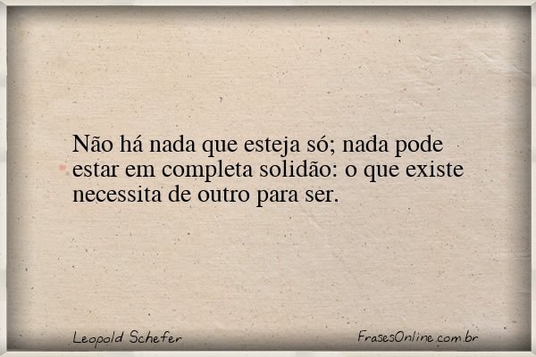 Frase de Leopold Schefer