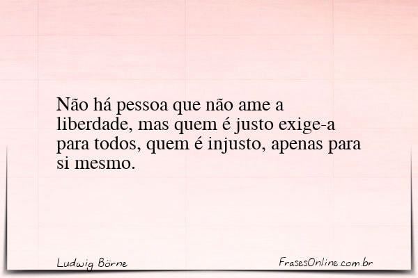 Frase de Ludwig Börne