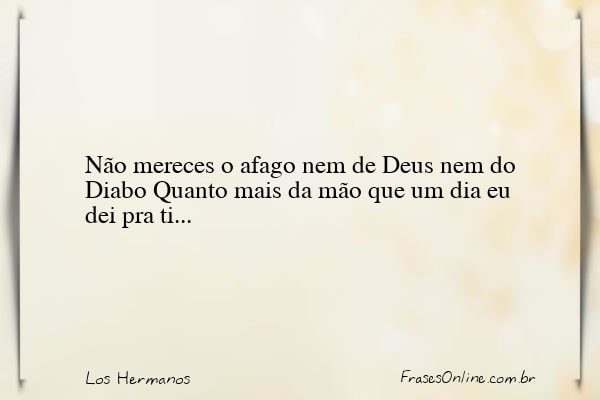 Frase de Los Hermanos