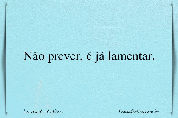 Frase de Leonardo da Vinci