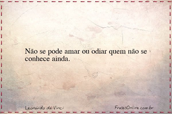 Frase de Leonardo da Vinci