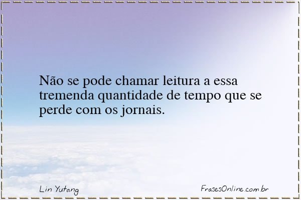 Frase de Lin Yutang