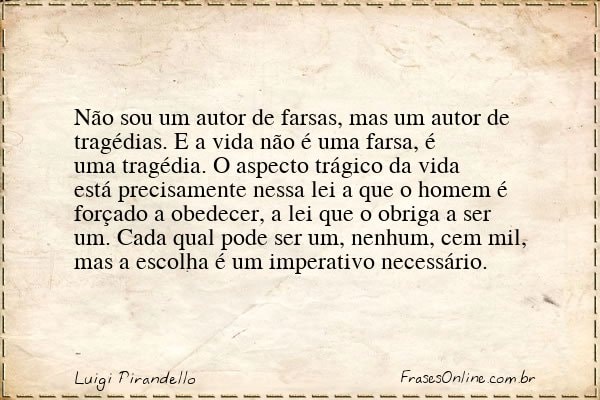 Frase de Luigi Pirandello