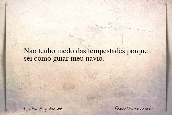 Frase de Louisa May Alcott