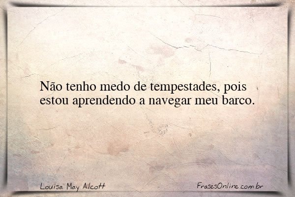 Frase de Louisa May Alcott