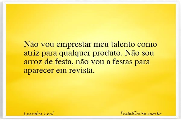 Frase de Leandra Leal