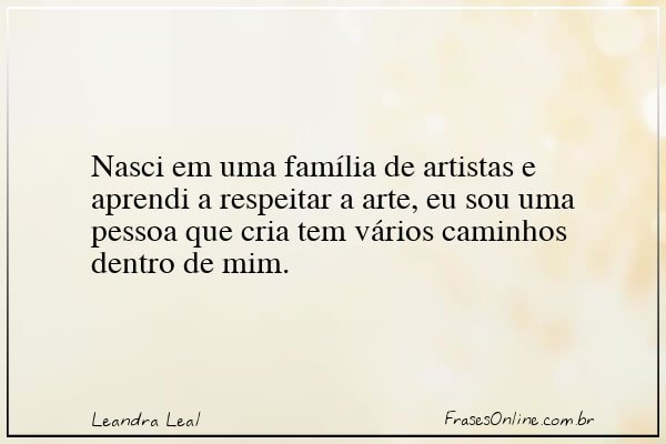 Frase de Leandra Leal