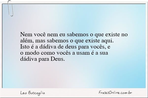 Frase de Leo Buscaglia
