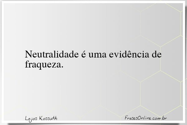 Frase de Lajos Kossuth