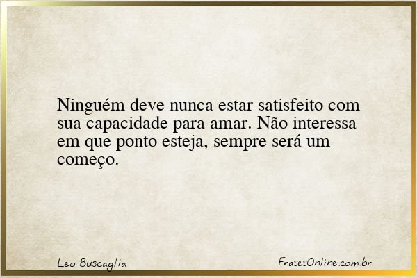 Frase de Leo Buscaglia