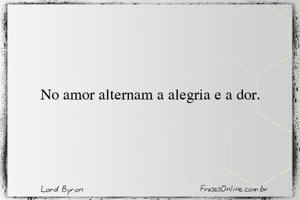 Frase de Lord Byron