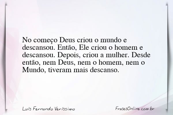 Frase de Luís Fernando Veríssimo