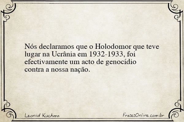 Frase de Leonid Kuchma