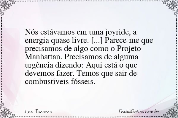 Frase de Lee Iacocca