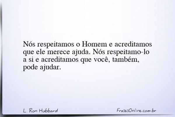 Frase de L. Ron Hubbard