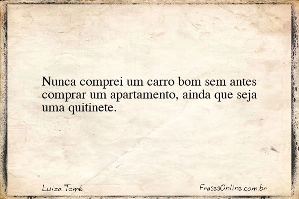 Frase de Luiza Tomé