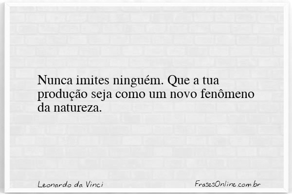 Frase de Leonardo da Vinci
