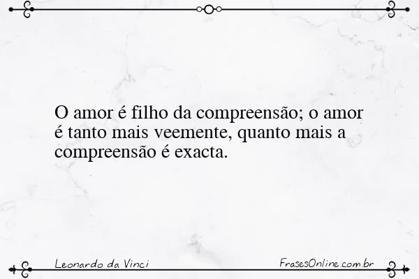 Frase de Leonardo da Vinci