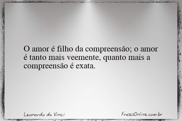 Frase de Leonardo da Vinci