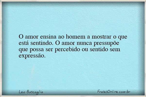 Frase de Leo Buscaglia