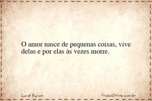 Frase de Lord Byron