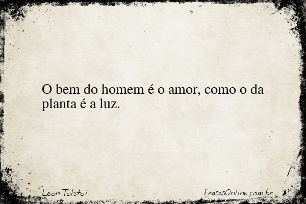 Frase de Leon Tolstoi