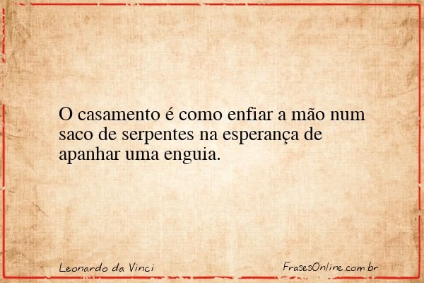 Frase de Leonardo da Vinci