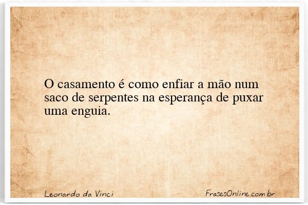 Frase de Leonardo da Vinci