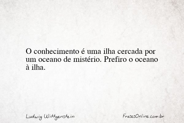 Frase de Ludwig Wittgenstein