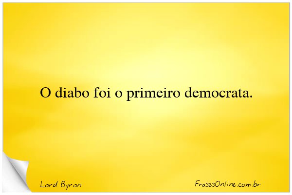 Frase de Lord Byron