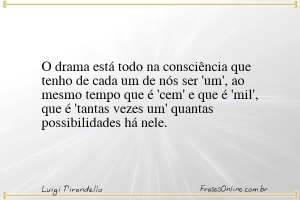 Frase de Luigi Pirandello