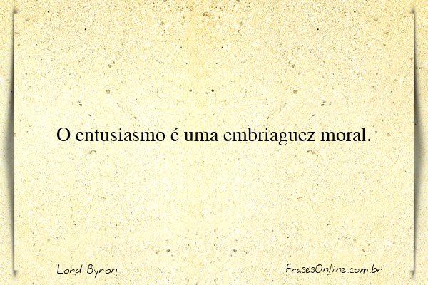 Frase de Lord Byron