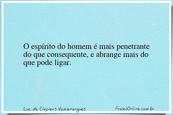 Frase de Luc de Clapiers Vauvenargues