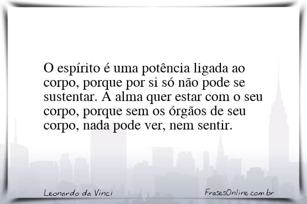 Frase de Leonardo da Vinci