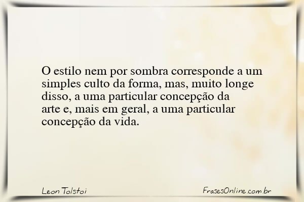 Frase de Leon Tolstoi