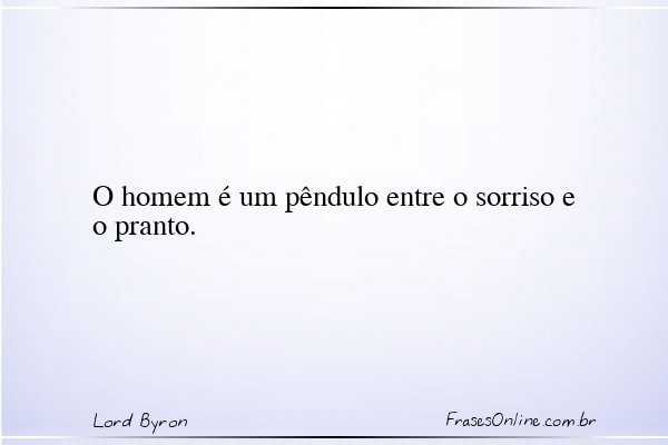 Frase de Lord Byron