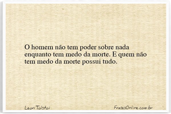 Frase de Leon Tolstoi