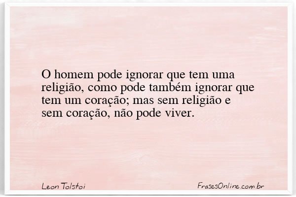 Frase de Leon Tolstoi