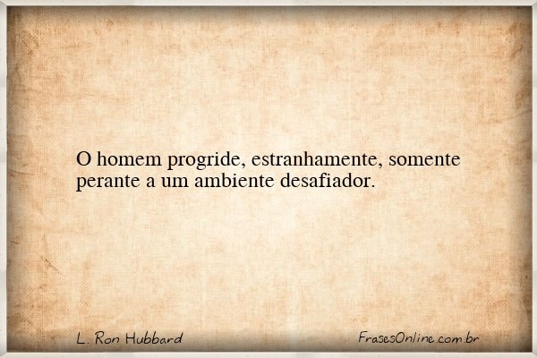 Frase de L. Ron Hubbard