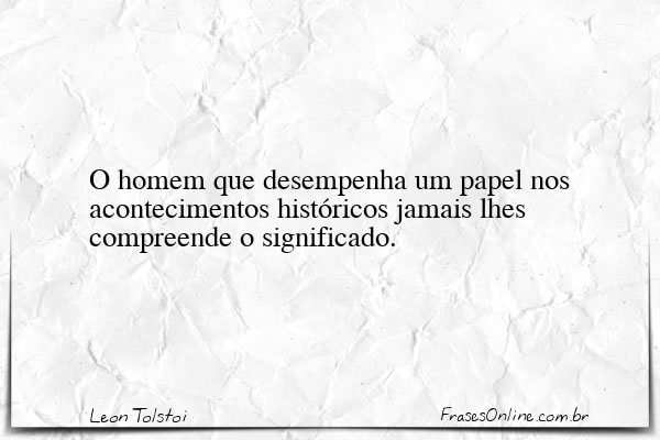 Frase de Leon Tolstoi