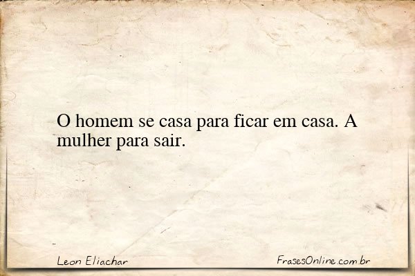 Frase de Leon Eliachar